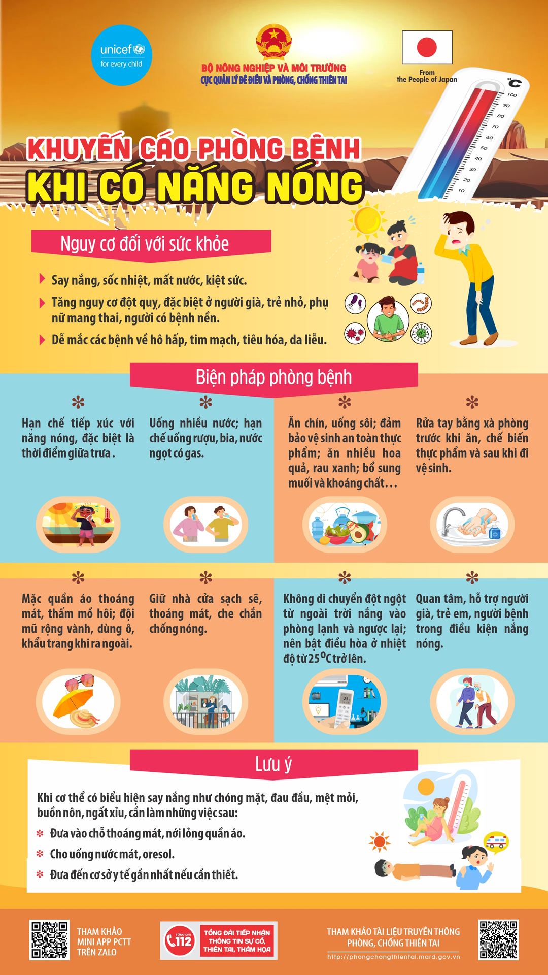 Khuyến cáo phòng bệnh khi có nắng nóng