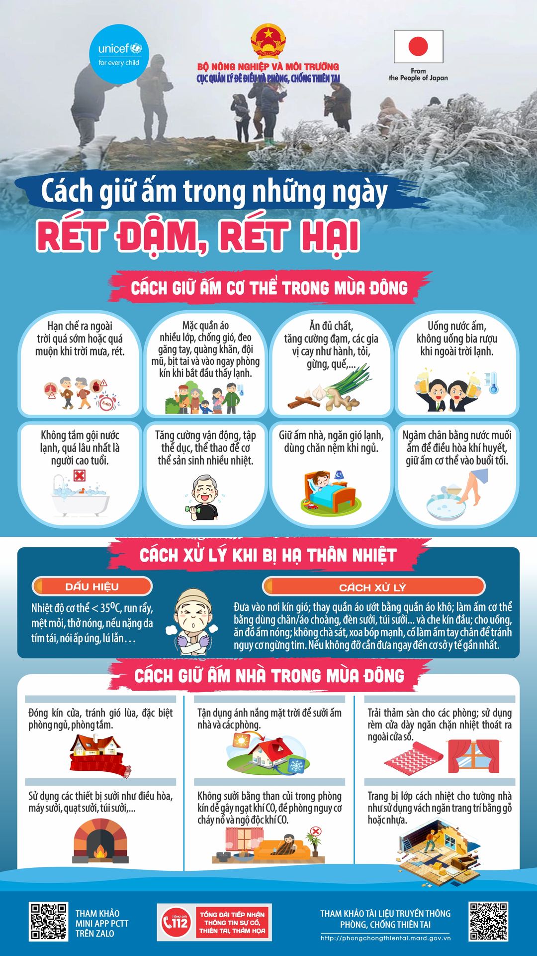 Cách giữ ấm trong những ngày rét đậm, rét hại