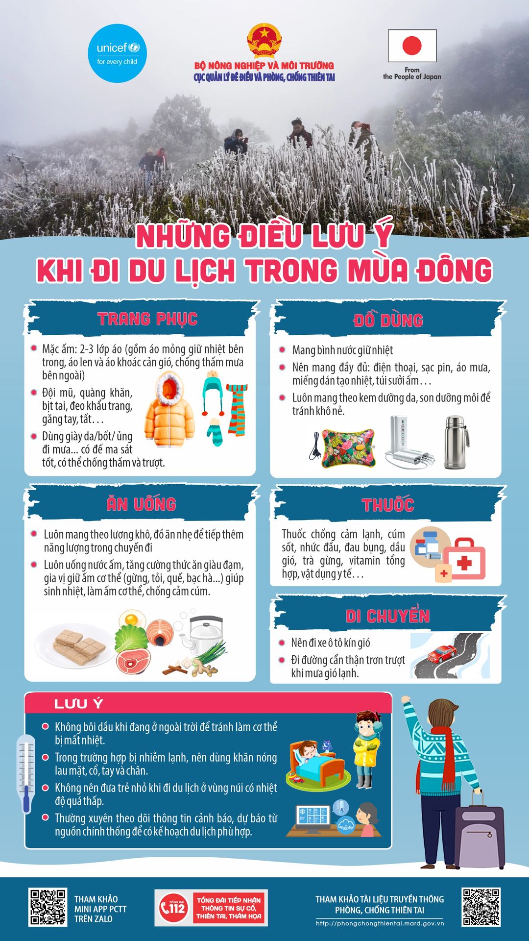Những lưu ý khi đi du lịch mùa đông